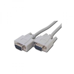 Video kabel VGA (D-sub) samec - VGA (D-sub) samec, 3m, šedý, DOPRODEJ