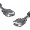 Video kabel SVGA (D-sub) samec - SVGA (D-sub) samec, 3m, stíněný, černý, Logo, DOPRODEJ