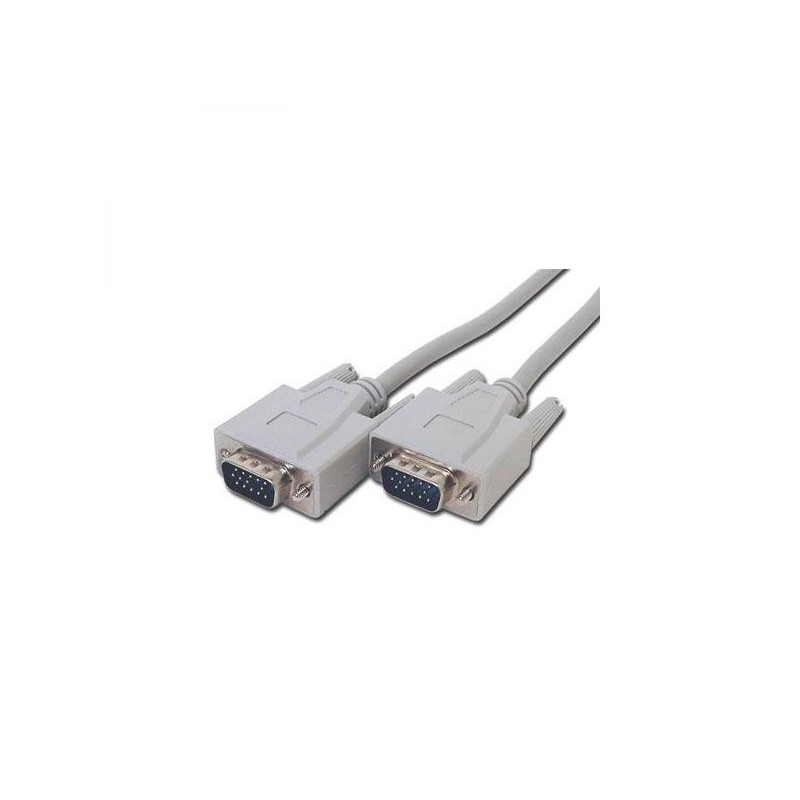 Video kabel VGA (D-sub) samec - VGA (D-sub) samec, 3m, šedý, Logo, DOPRODEJ