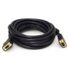 Prodlužovací video kabel SVGA (D-sub) samec - SVGA (D-sub) samice, 2m, pozlacené konektory, černý, DOPRODEJ