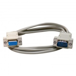 Prodlužovací video kabel VGA (D-sub) samec - VGA (D-sub) samice, 2m, šedý, Logo blistr, DOPRODEJ