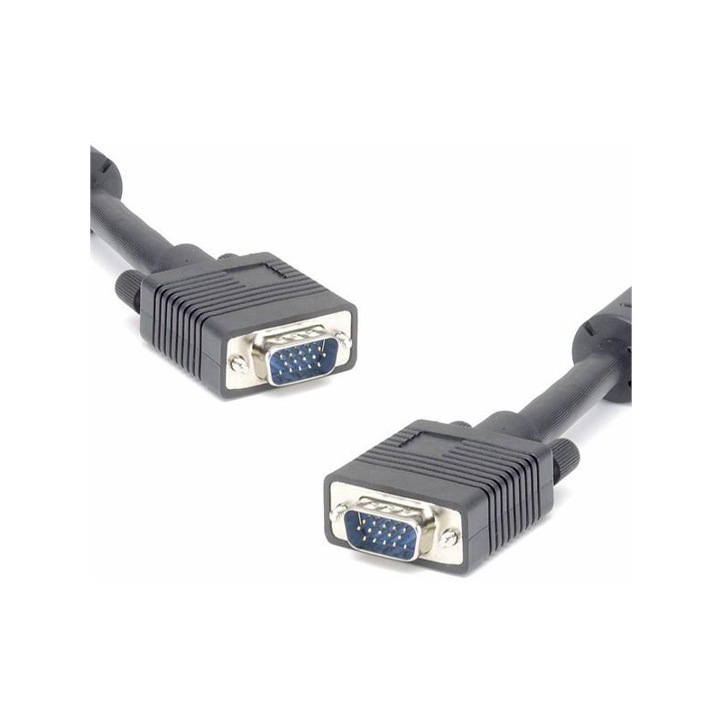 Video kabel SVGA (D-sub) samec - SVGA (D-sub) samec, 5m, stíněný, černá, Logo blistr, DOPRODEJ
