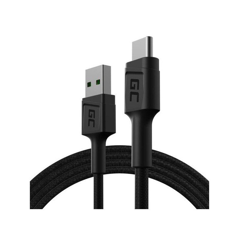 Green Cell kabel GC PowerStream USB-A - USB-C 120 cm, Ultra Charge, QC 3.0
