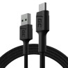Green Cell kabel GC PowerStream USB-A - USB-C 120 cm, Ultra Charge, QC 3.0