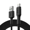 Green Cell kabel GC PowerStream USB-A - Lightning 200 cm, rychlé nabíjení Apple 2.4A