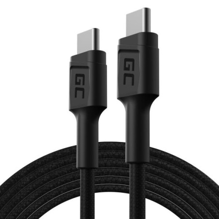 Green Cell kabel GC PowerStream USB-C - USB-C 200 cm, rychlé nabíjení (60W), 480 Mbps, Ultra Charge, QC 3.0