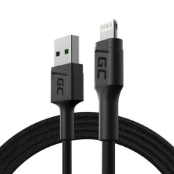 Green Cell kabel GC PowerStream USB-A - Lightning 120 cm, rychlé nabíjení Apple 2.4A