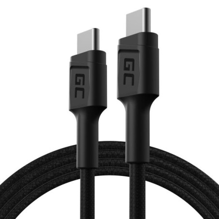 Green Cell kabel GC PowerStream USB-C - USB-C 120 cm, rychlé nabíjení (60W), 480 Mbps, Ultra Charge, QC 3.0