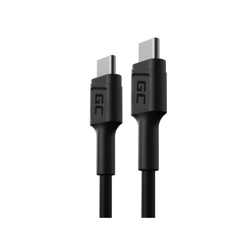 Green Cell kabel GC PowerStream USB-C - USB-C 30 cm, rychlé nabíjení (60W), Ultra Charge, QC 3.0