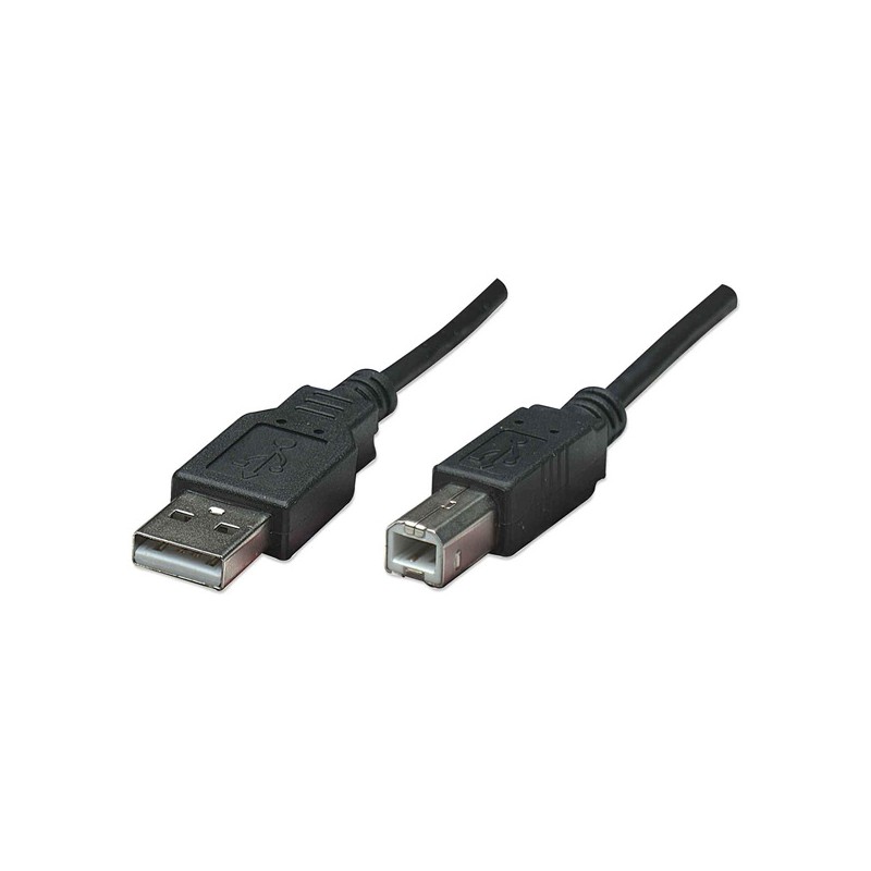 Logo USB kabel (2.0), USB A samec - USB B samec, 1.8m, blistr