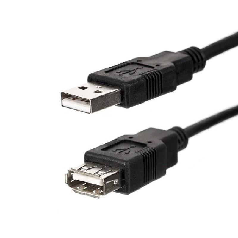 USB prodlužka (2.0), USB A samec - USB A samice, 3m, černá, DOPRODEJ