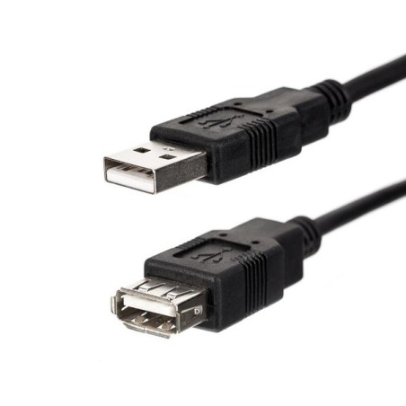 USB prodlužka (2.0), USB A samec - USB A samice, 3m, černá, DOPRODEJ