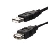 USB prodlužka (2.0), USB A samec - USB A samice, 3m, černá, DOPRODEJ