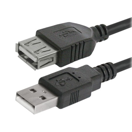 Logo USB prodlužka (2.0), USB A samec - USB A samice, 3m, černá, cena za 1 kus, DOPRODEJ