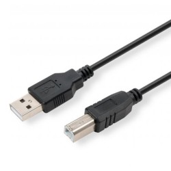 USB kabel (2.0), USB A samec - USB B samec, 5m, černý, DOPRODEJ