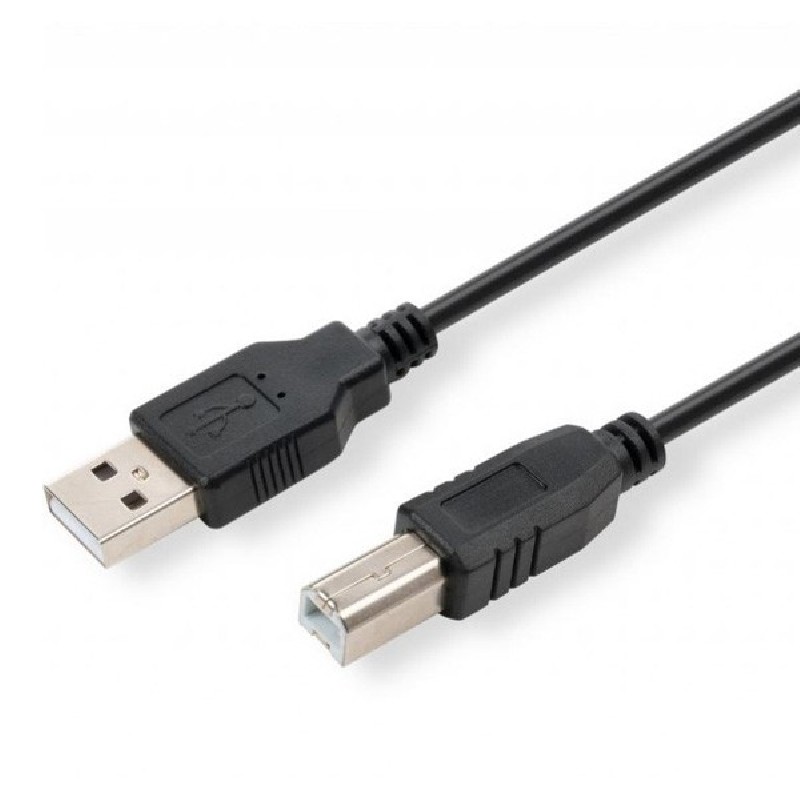USB kabel (2.0), USB A samec - USB B samec, 5m, černý, DOPRODEJ