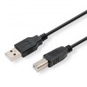 USB kabel (2.0), USB A samec - USB B samec, 5m, černý, DOPRODEJ