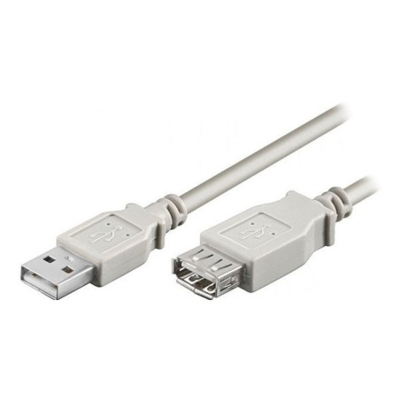 Logo USB prodlužovací kabel (2.0), USB A samec - USB A samice, 5m, šedý, blistr, DOPRODEJ