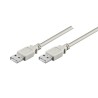 USB kabel (2.0), USB A samec - USB A samec, 1.8m, šedý, High Speed, DOPRODEJ