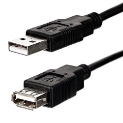 Logo Economy USB prodlužka (2.0), USB A samec - USB A samice, 1.8m, černý, DOPRODEJ