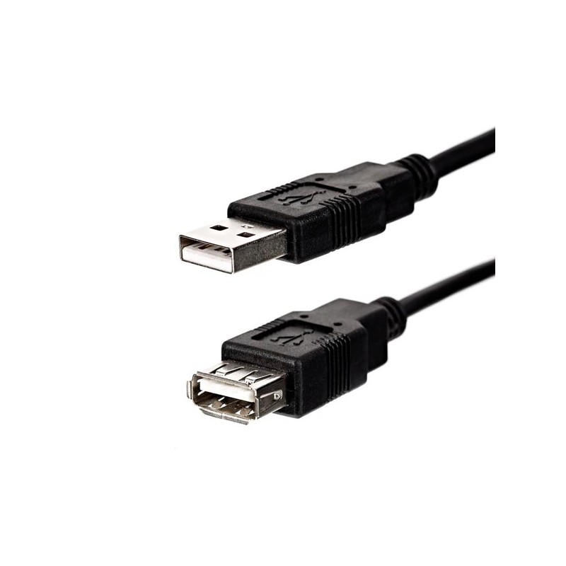 Logo Economy USB prodlužka (2.0), USB A samec - USB A samice, 3m, černý