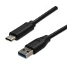 USB kabel (3.2 gen 2), USB A samec - USB C samec, 1m, 10 Gb/s, 5V/3A, černý, DOPRODEJ