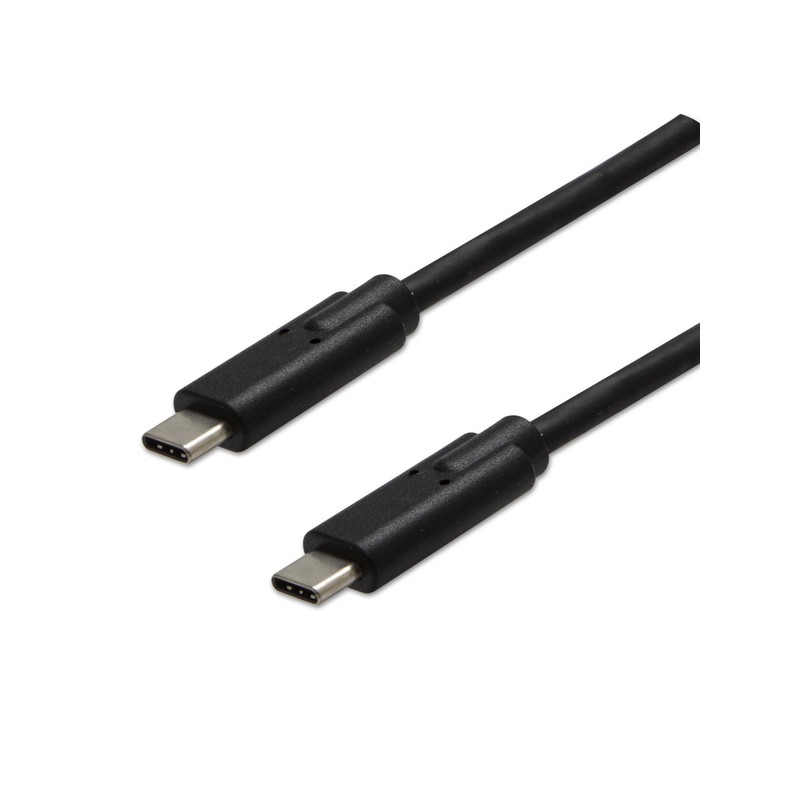 USB kabel (3.2 gen 2), USB C samec - USB C samec, 1m, 10 Gb/s, 5V/3A, černý, DOPRODEJ