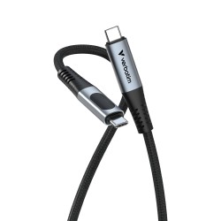 VERBATIM Kabel USB4 Sync & Charge, 240W, s displejem, 120cm