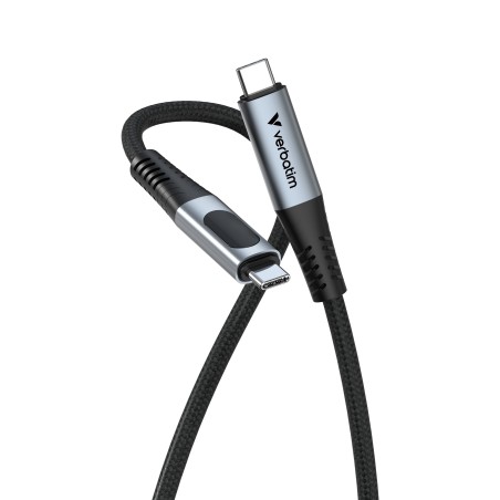 VERBATIM Kabel USB4 Sync & Charge, 240W, s displejem, 120cm