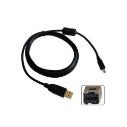 Logo USB kabel (2.0), USB A samec - 8-pin samec, 31179, 1.8m, černý, blistr, MINOLTA, DOPRODEJ