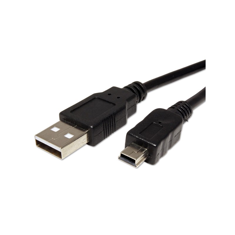 Logo USB kabel (2.0), USB A samec - miniUSB samec, 3m, černý