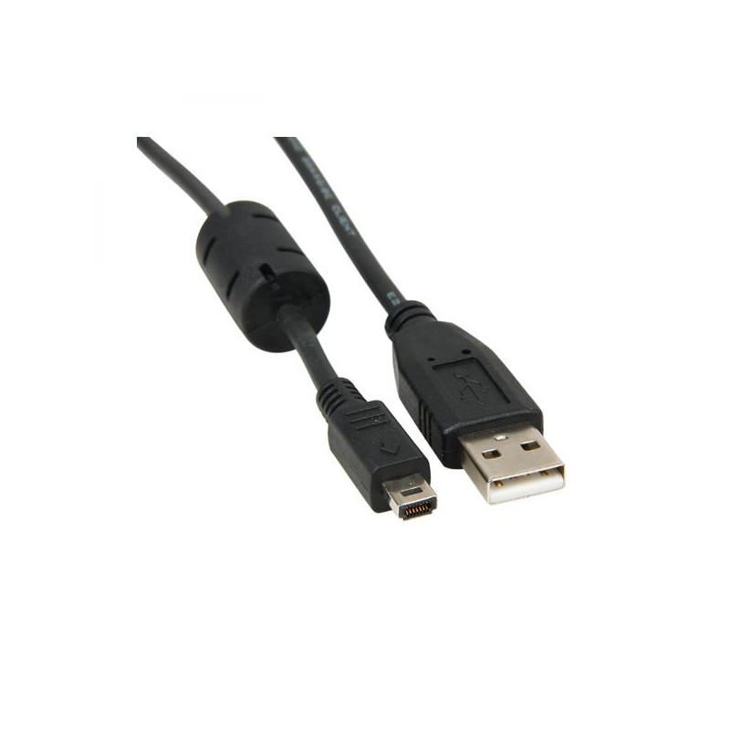 Logo USB kabel (2.0), USB A samec - 14-pin samec, 1.8m, černý, blistr, FUJI, DOPRODEJ