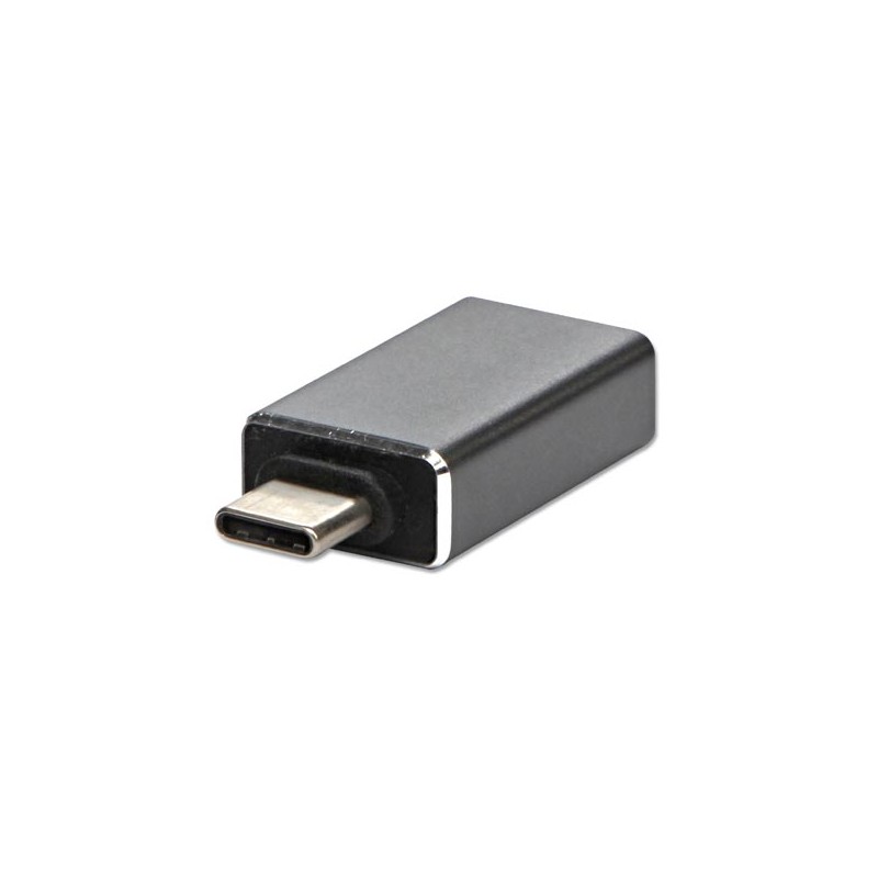 USB redukce, (3.1), USB C samec - USB A samice, kovová, DOPRODEJ