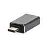 USB redukce, (3.1), USB C samec - USB A samice, kovová, DOPRODEJ