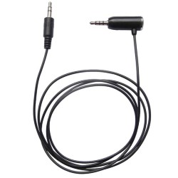 Audio Hands free kabel, Jack (3.5mm) samec 4-pólový - Jack (3.5mm) samec, 1.2 m, stereo, černý, pro iPhone/iPad 38588, DOPRODEJ