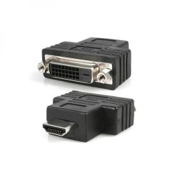 Video redukce, HDMI samec - DVI (24+1) samice, černá, Logo, DOPRODEJ