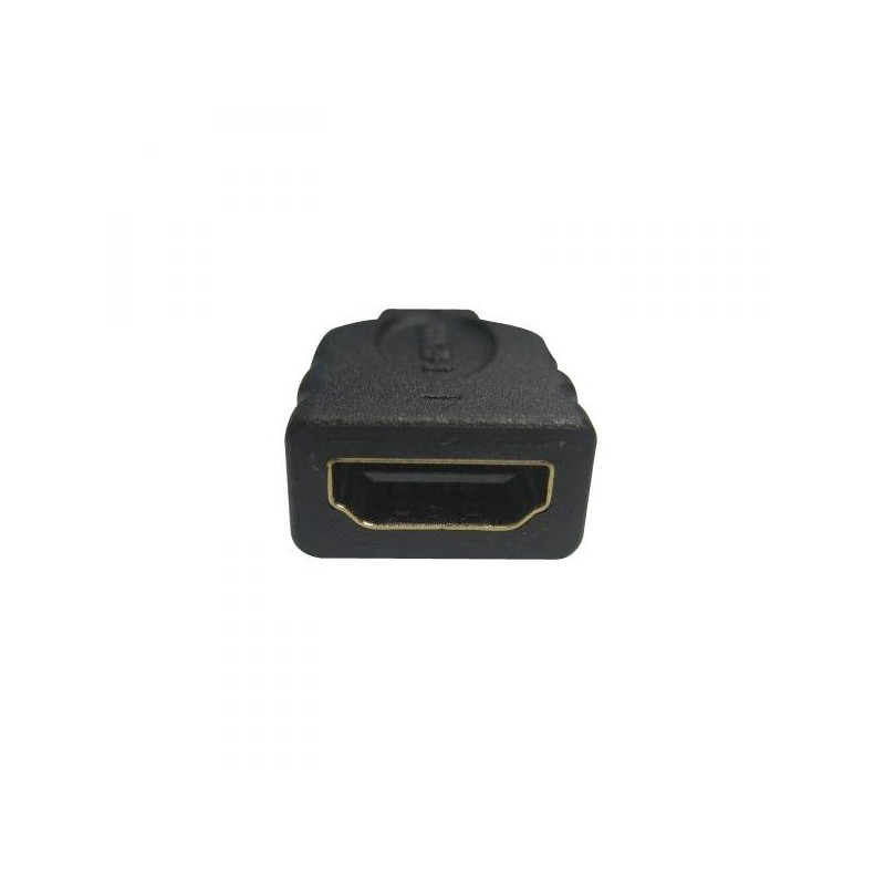 Video redukce, micro HDMI samec - HDMI samice, černá, Logo zlacené konektory, DOPRODEJ