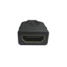 Video redukce, micro HDMI samec - HDMI samice, černá, Logo zlacené konektory, DOPRODEJ