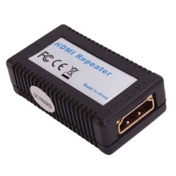 Video repeater/spojka, HDMI samice - HDMI samice, HDMI 1.3 - Standard, černá, aktivní prodlužovací do celkové délky max. 35m