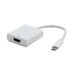 USB/Video převodník, DP Alt Mode, USB C samec - HDMI samice, bílý, plastic bag 4K2K@30Hz, DOPRODEJ