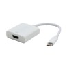 USB/Video převodník, DP Alt Mode, USB C samec - HDMI samice, bílý, plastic bag 4K2K@30Hz, DOPRODEJ