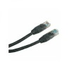 Síťový LAN kabel UTP patchcord, Cat.5e, RJ45 samec - RJ45 samec, 3 m, nestíněný, černý, economy, DOPRODEJ