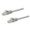 Síťový LAN kabel UTP patchcord, Cat.5e, RJ45 samec - RJ45 samec, 5 m, nestíněný, šedý, čistá měď, economy, DOPRODEJ