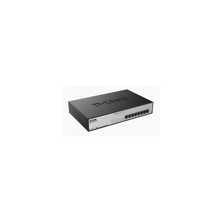 D-Link DGS-1008MP 8-port Gigabit PoE switch, 8x gigabit PoE RJ45, PoE budget 140W