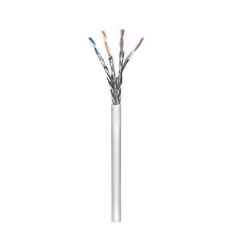 Síťový LAN kabel S/FTP kabel, Cat.6, Lanko - Lanko, 305 m, dvojitě stíněný, CCA, šedý, DOPRODEJ