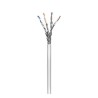 Síťový LAN kabel S/FTP kabel, Cat.6, Lanko - Lanko, 305 m, dvojitě stíněný, CCA, šedý, DOPRODEJ