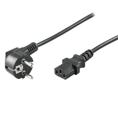 Síťový kabel 230V napájecí, CEE7 (vidlice) - C13, 1m, VDE approved, černý, DOPRODEJ