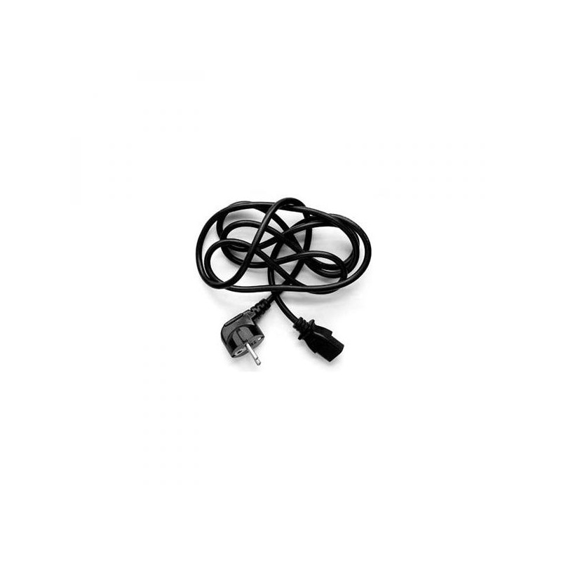 Síťový kabel 230V napájecí, CEE7 (vidlice) - C13, 3m, VDE approved, černý, Logo, blistr, DOPRODEJ