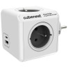 Cubenest - PowerCube, 0.1m, Original USB PD20W, A+C, šedá, POWERCUBE, 4 zásuvky, USB A+C, Power Delivery 20W
