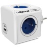 Cubenest - PowerCube, 0.1m, Original USB PD 20W, A+C, modrá, POWERCUBE, 4 zásuvky, USB A+C, Power Delivery 20W